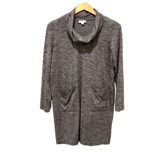 Pure Jill purple space dye turtleneck dress - Picture 2 of 9